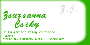 zsuzsanna csiky business card